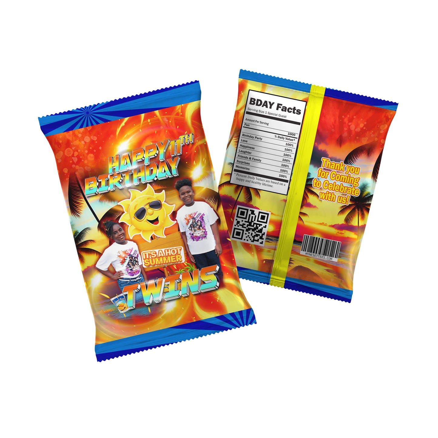 Tropical Party Treat Favor Package