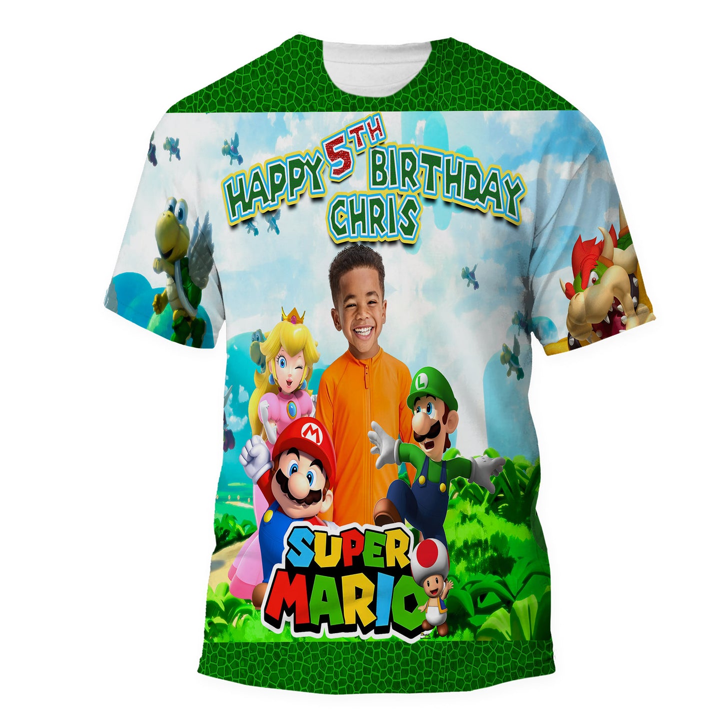 Mario Brothers Allover 3D Design