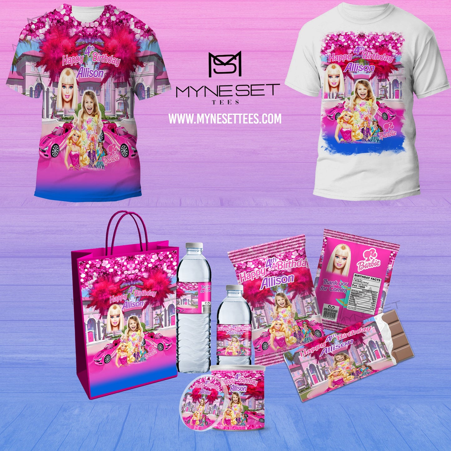 Barbie Centered Front T-Shirt Design