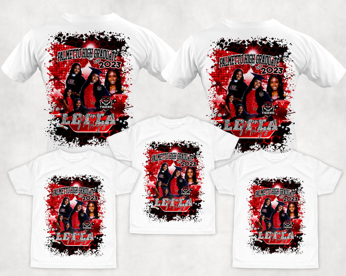 Graduation 2023 3D Centered Front T-shirt