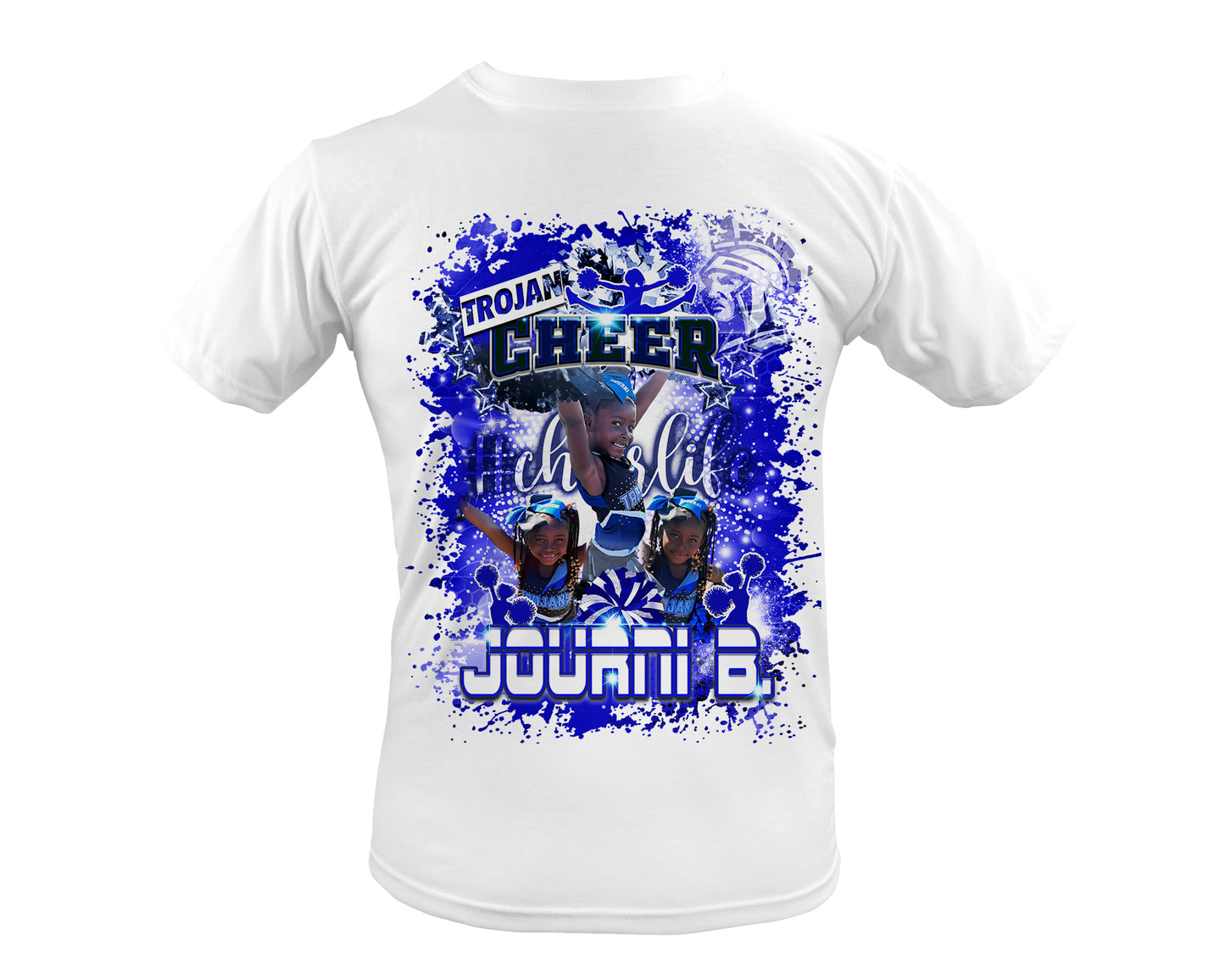 Trojan Cheer Centered Front T-shirt