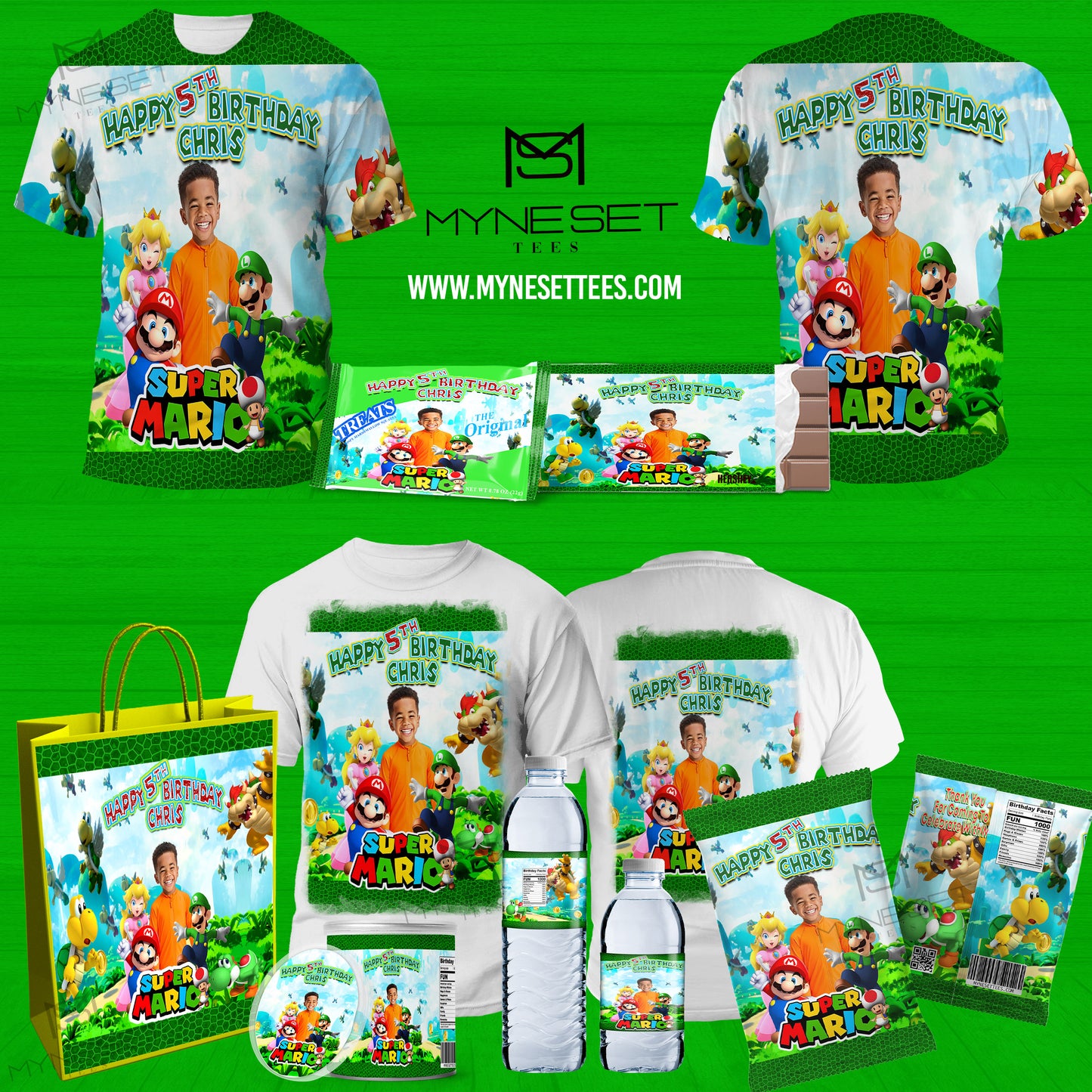 Mario Brothers Party Treat Favor Package