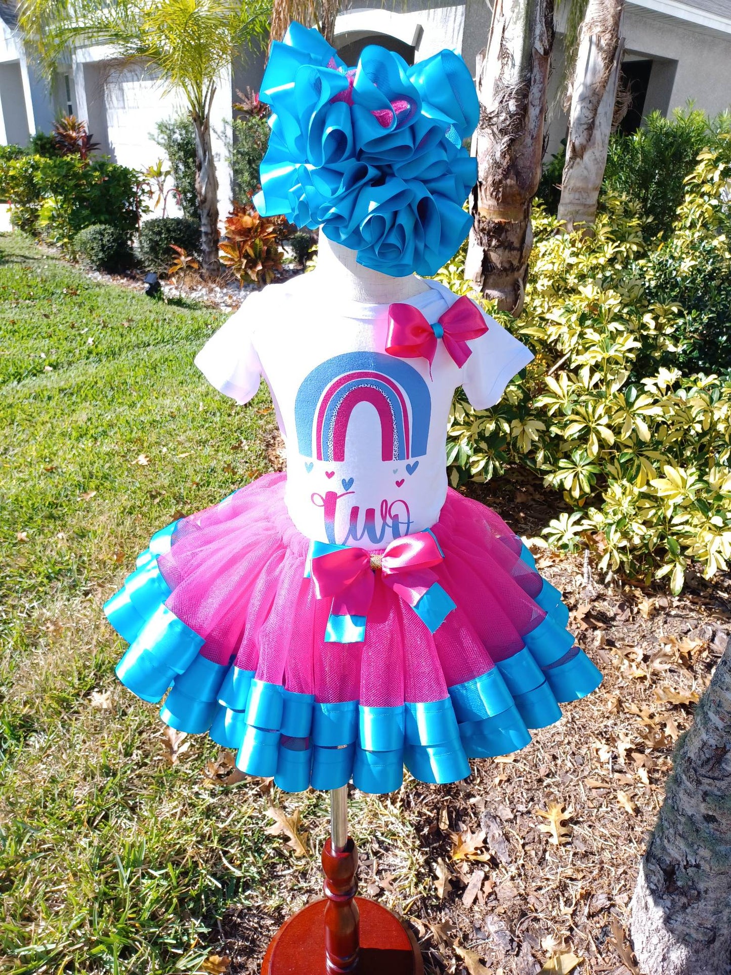 Boho Rainbow Tutu Set