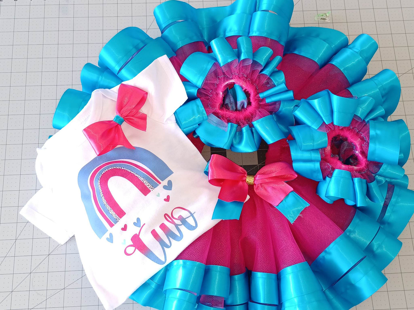 Boho Rainbow Tutu Set
