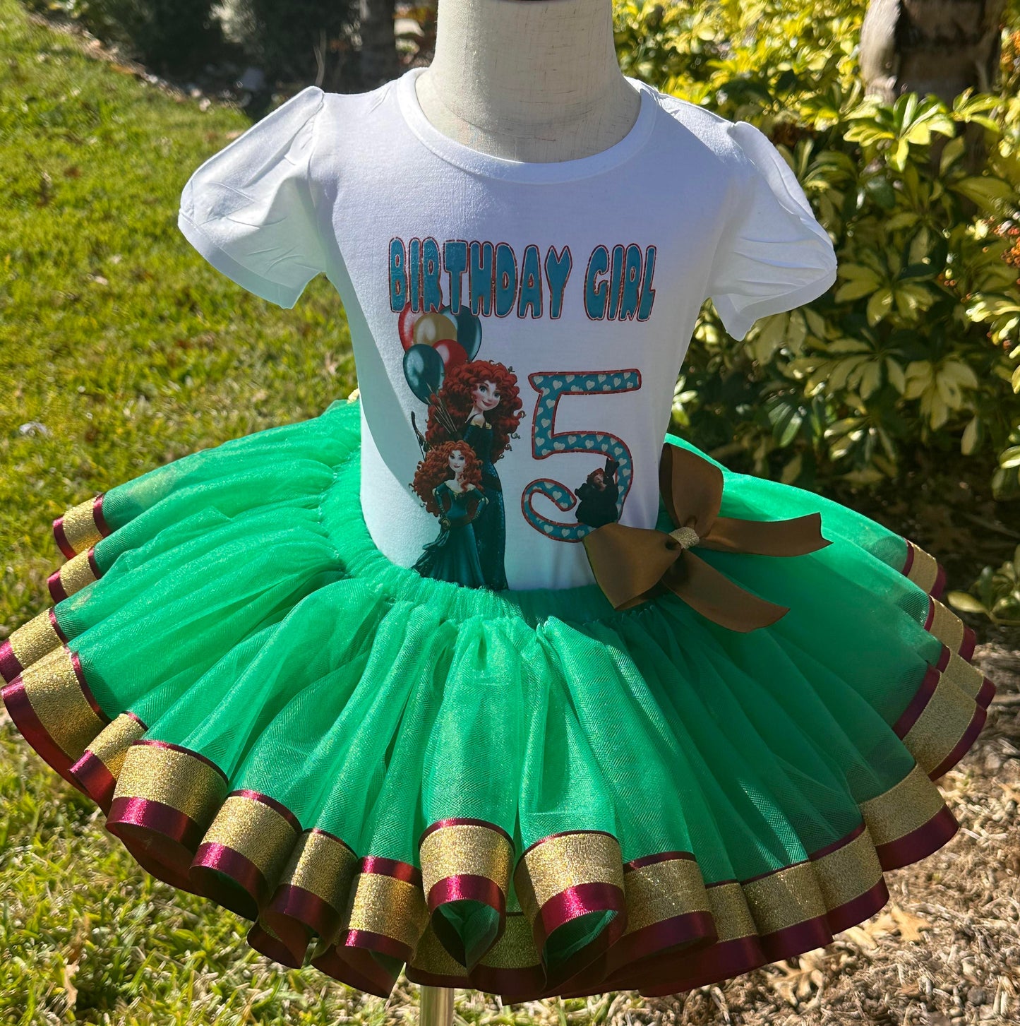 Be Brave Tutu Set; Birthday Set; Toddler Tutu Set