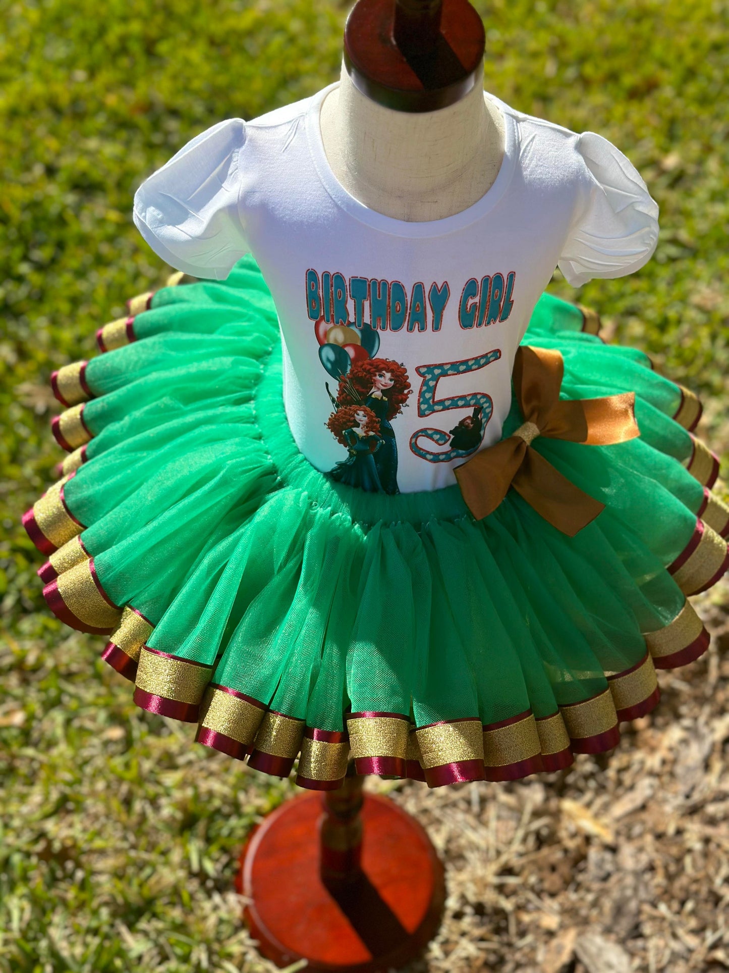 Be Brave Tutu Set; Birthday Set; Toddler Tutu Set