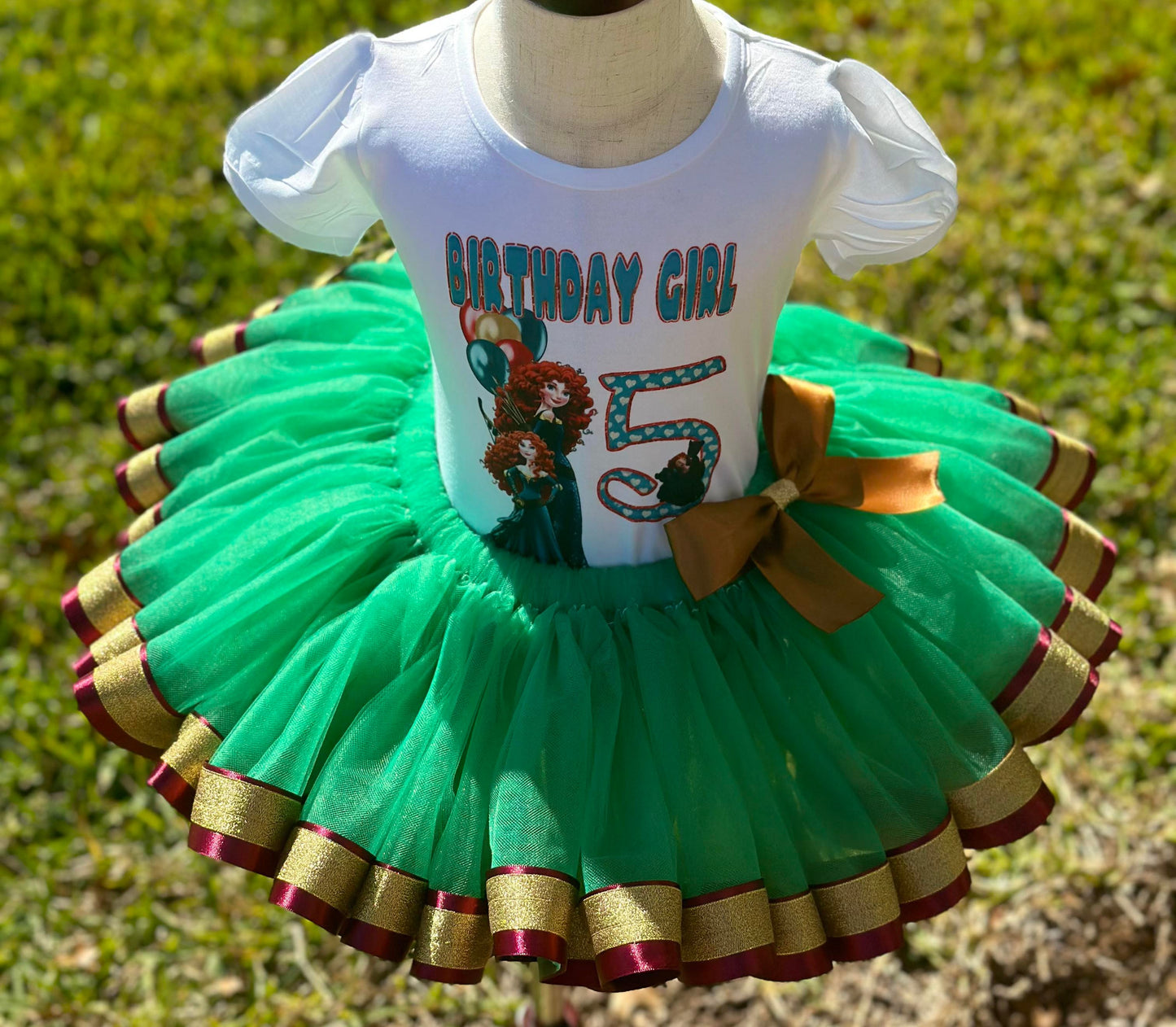 Be Brave Tutu Set; Birthday Set; Toddler Tutu Set