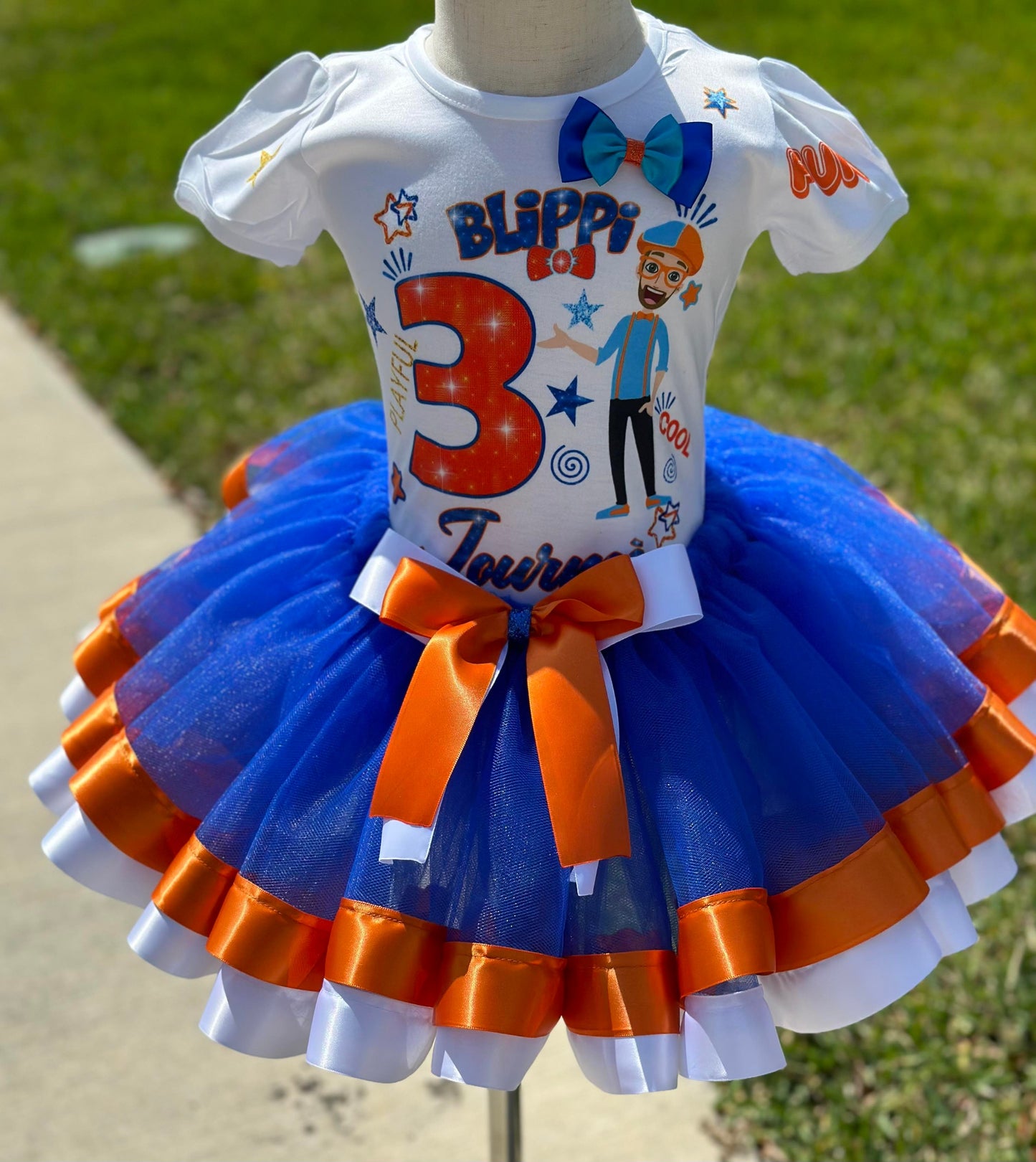 Blippi Ribbon Trim Girl Tutu Set