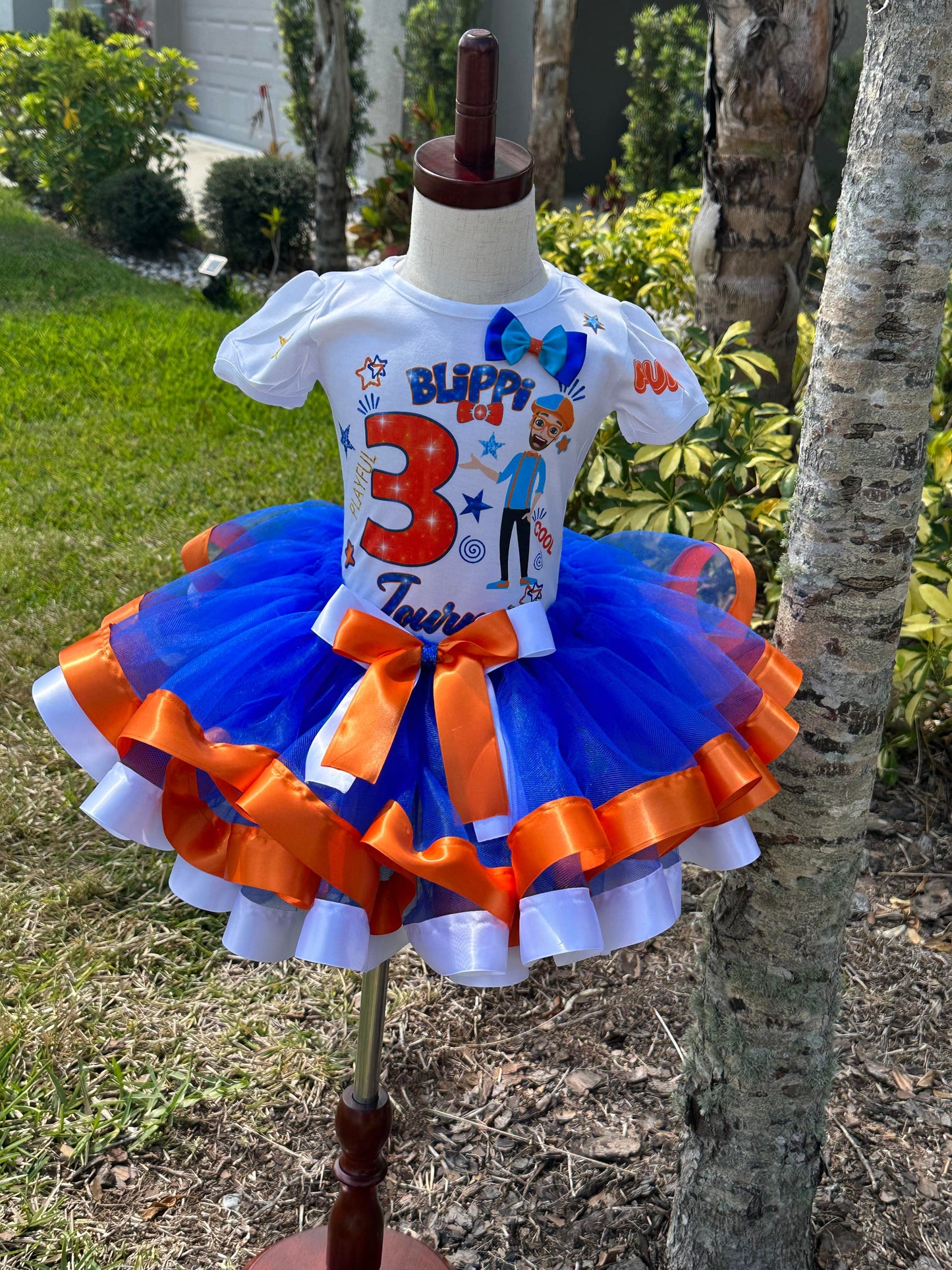 Blippi Ribbon Trim Girl Tutu Set