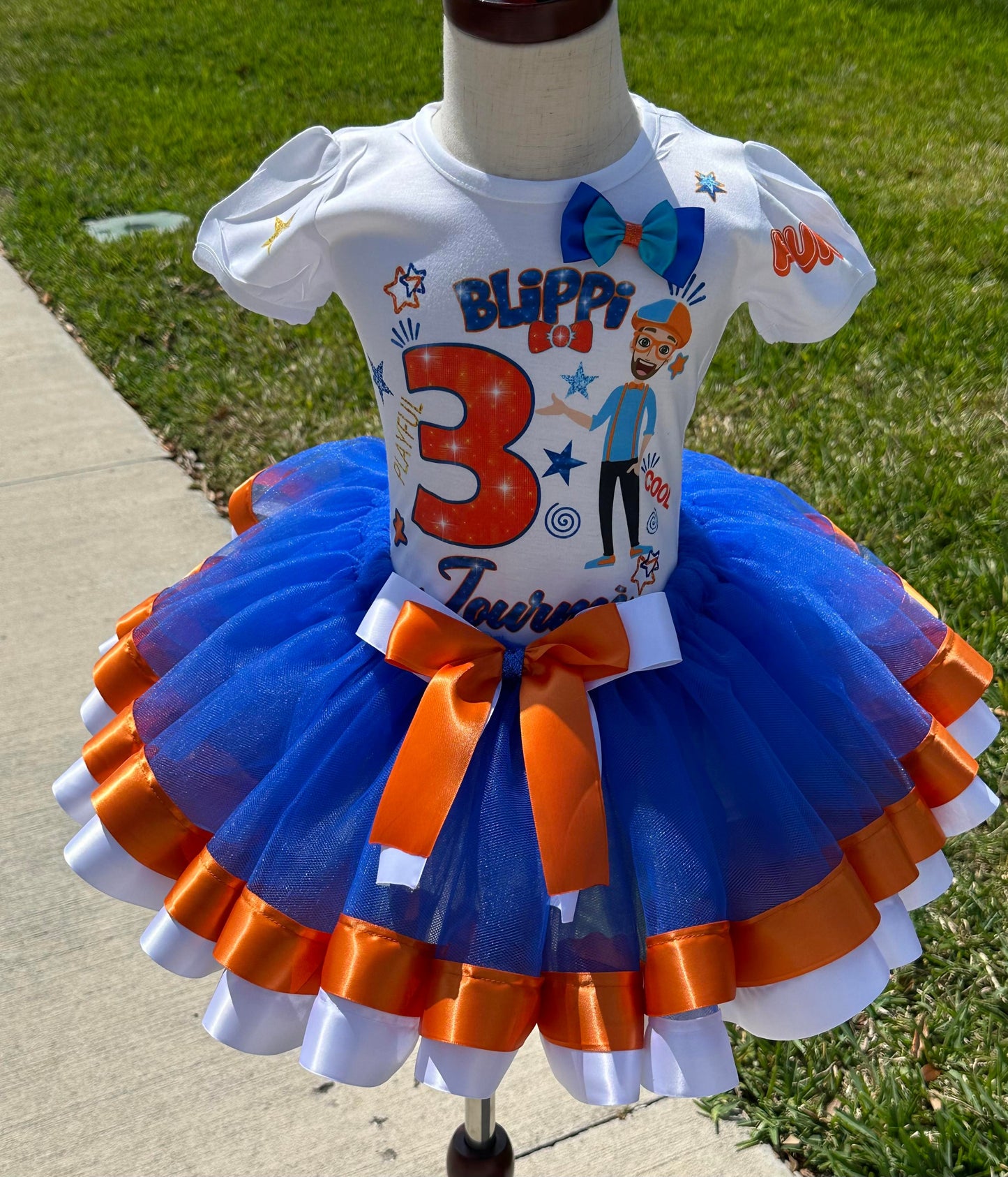 Blippi Ribbon Trim Girl Tutu Set