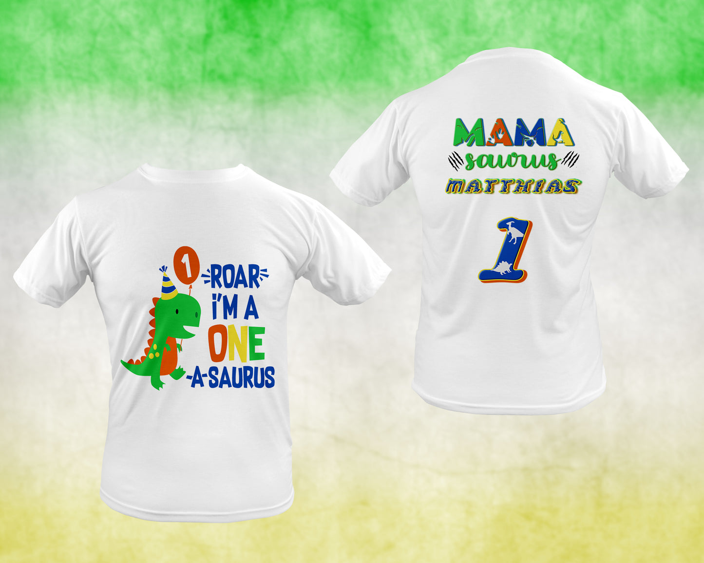 Dinosaur Custom Birthday T-Shirt Design