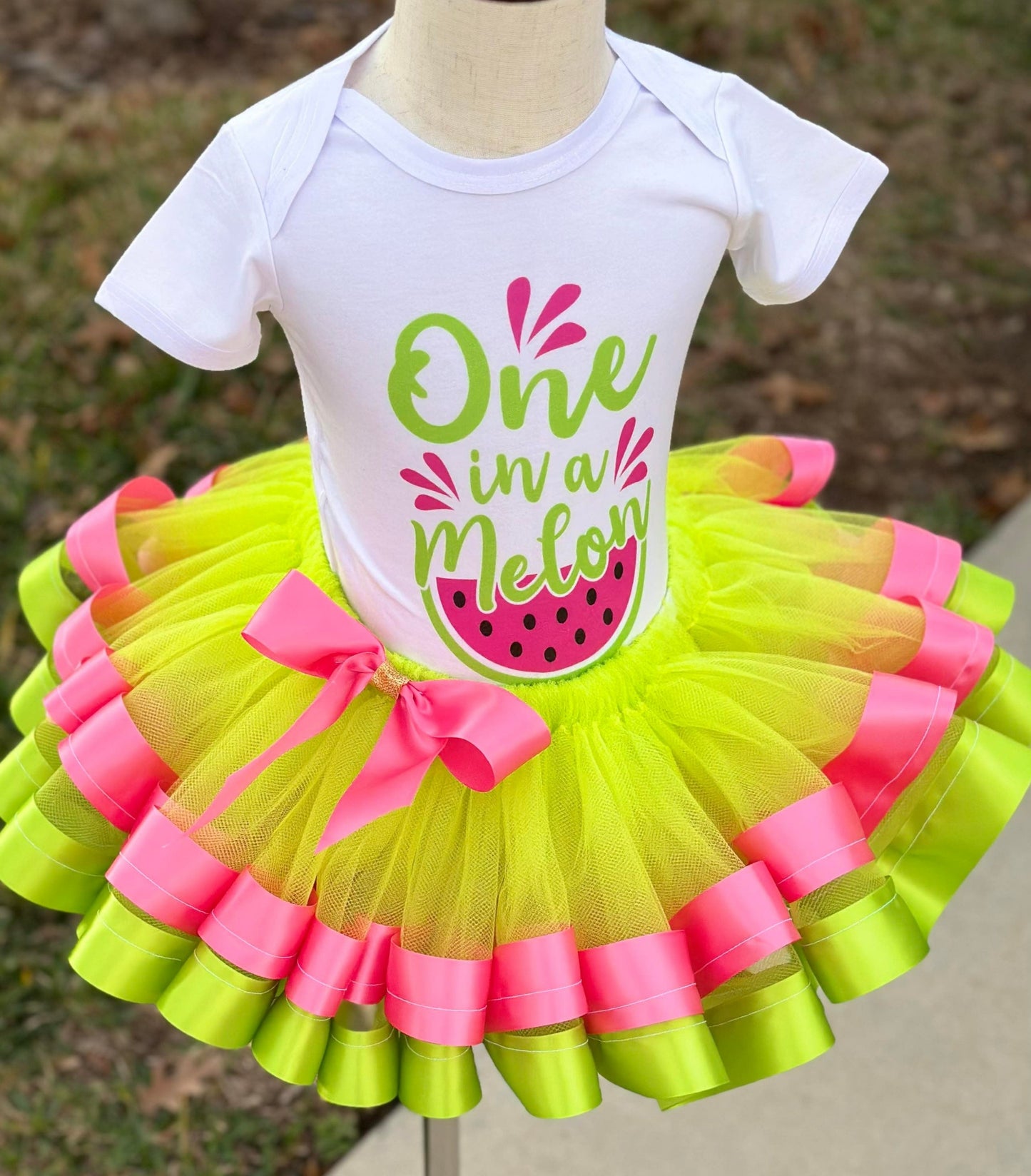 One Melon Tutu Set
