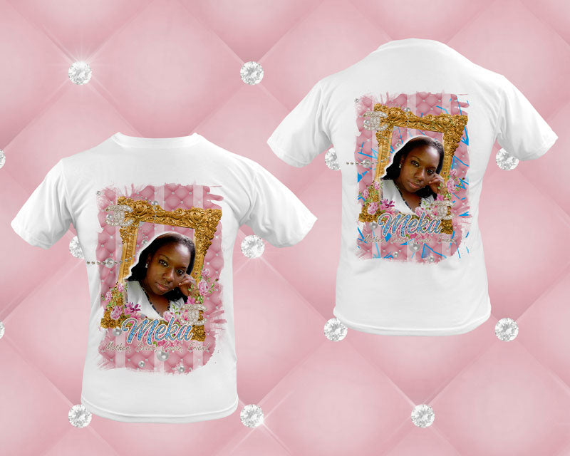 Custom Memorial Shirt Centered T-Shirt Design