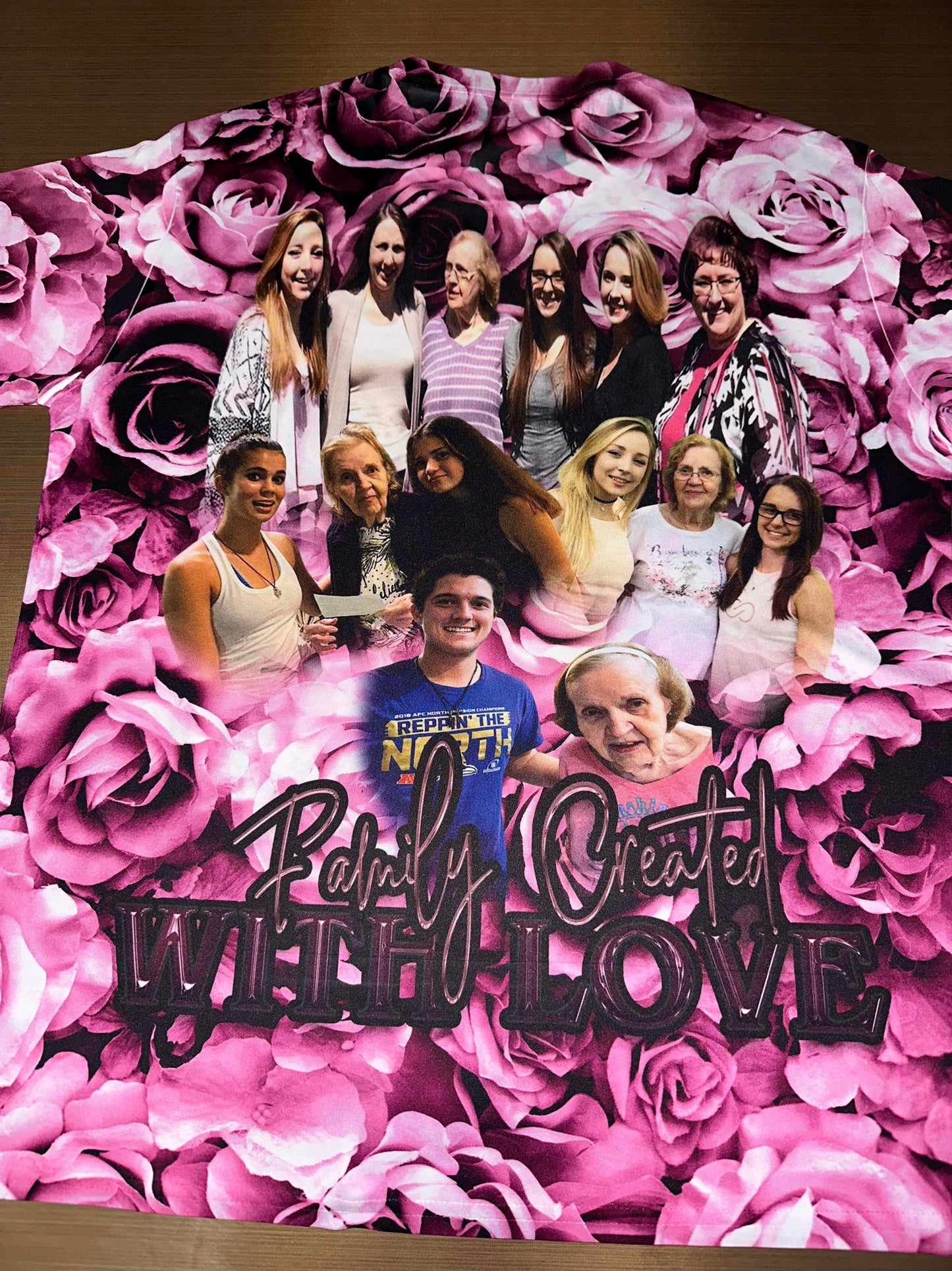 Roses Memorial Allover 3D Template