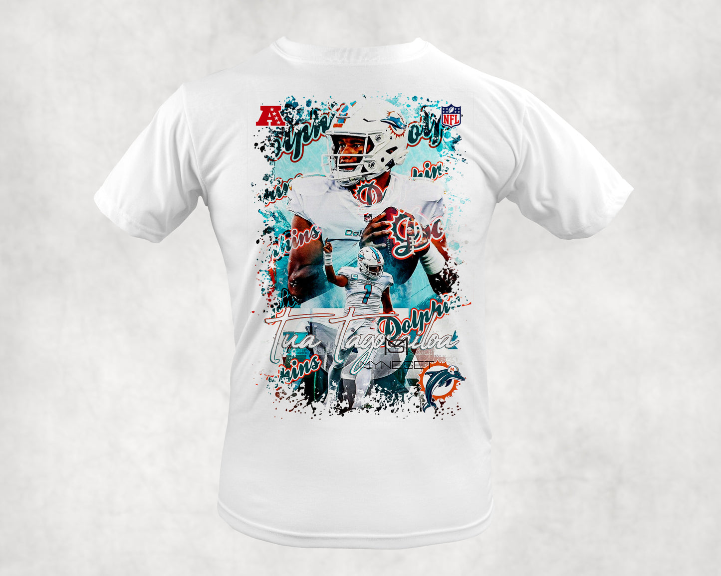Dolphin Fans Centered Front or Front & Back
