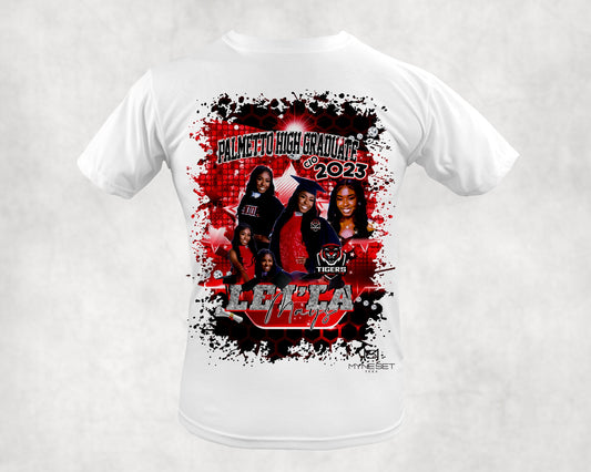 Graduation 2023 3D Centered Front T-shirt