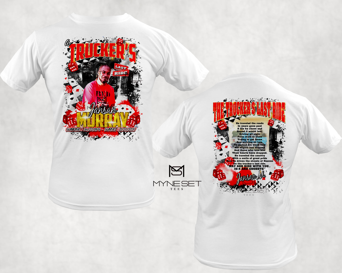 Memorial Dri-Fit Tribute T-Shirt – “A Trucker’s Last Ride”