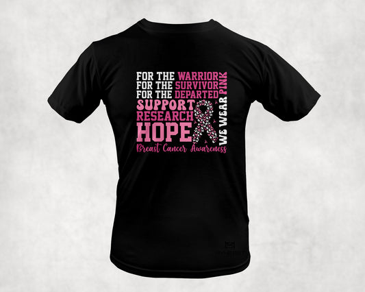 🎀 We Wear Pink – Breast Cancer Awareness T-Shirt 💗