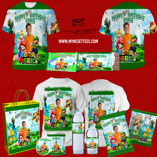 Mario Brothers Allover 3D Design