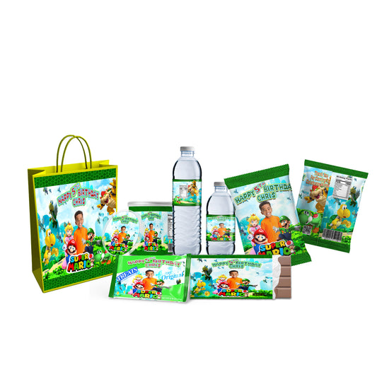 Mario Brothers Party Treat Favor Package