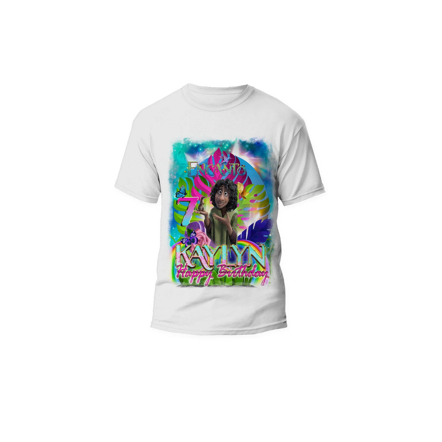 Encanto Custom T-Shirt Design Centered Front 13x19 or 3D All Over Custom T-Shirt Design