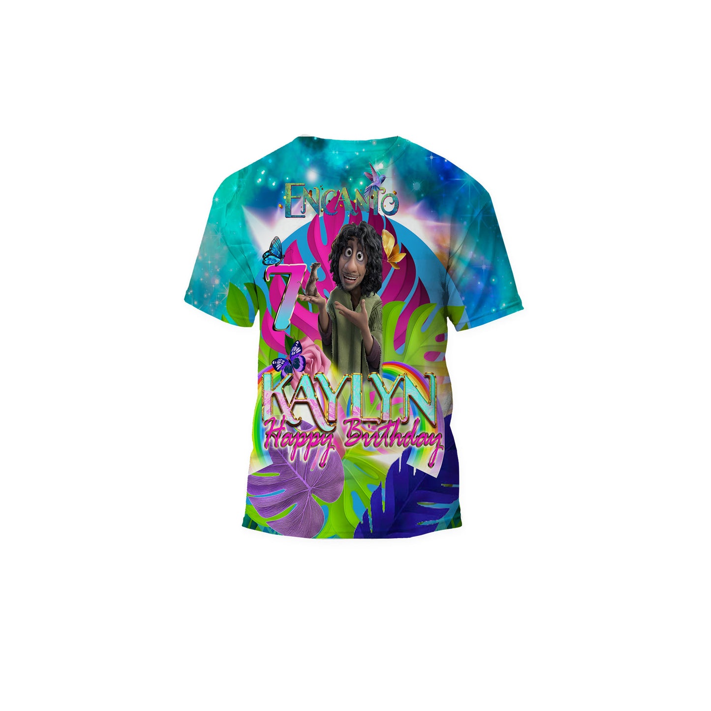 Encanto Custom T-Shirt Design Centered Front 13x19 or 3D All Over Custom T-Shirt Design