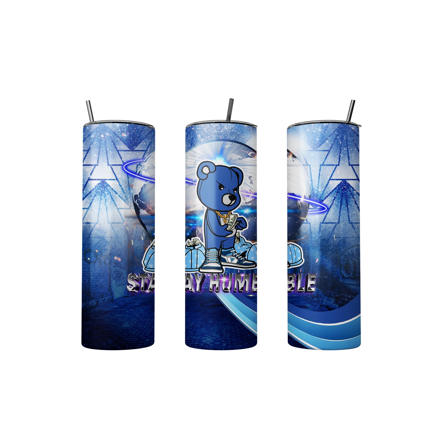 Stay Humble Teddy Bear Tumbler