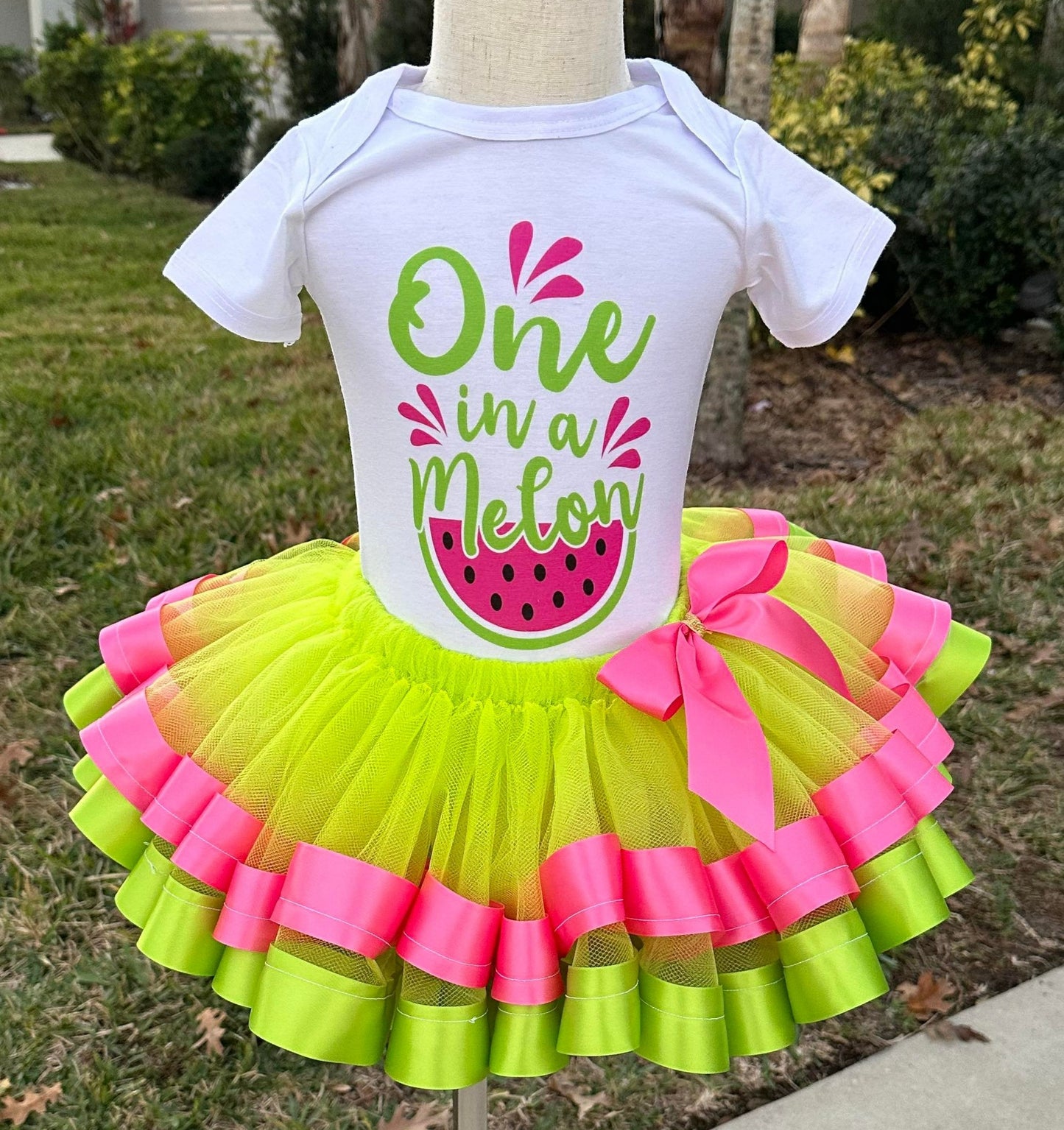 One Melon Tutu Set