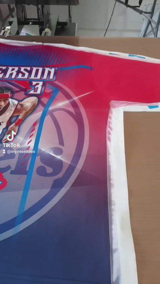 3D All Over Custom T-Shirt Design (Iverson)