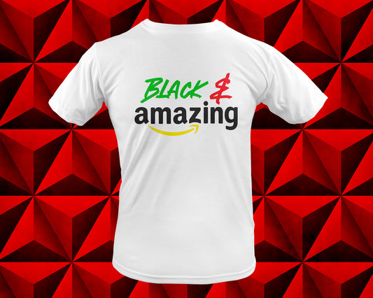Custom Black & Amazing Juneteenth T-Shirt