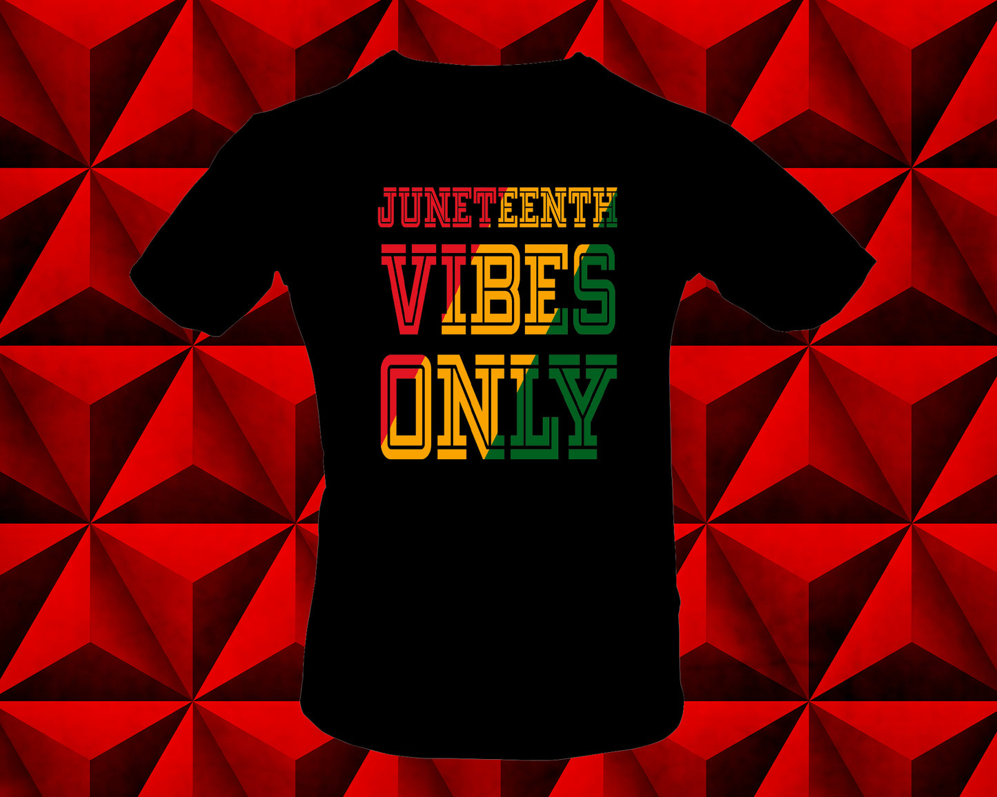 Custom Juneteenth Vibes T-Shirt