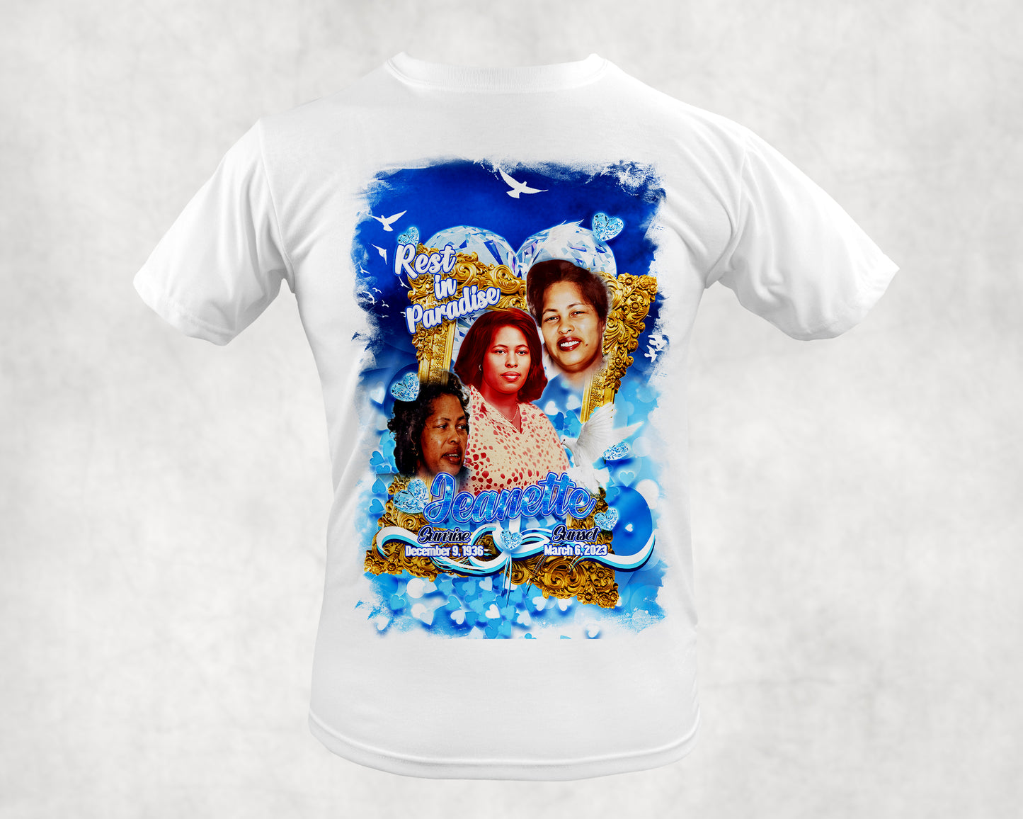 Memorial Golden Frame Memorial 3D Allover Shirt