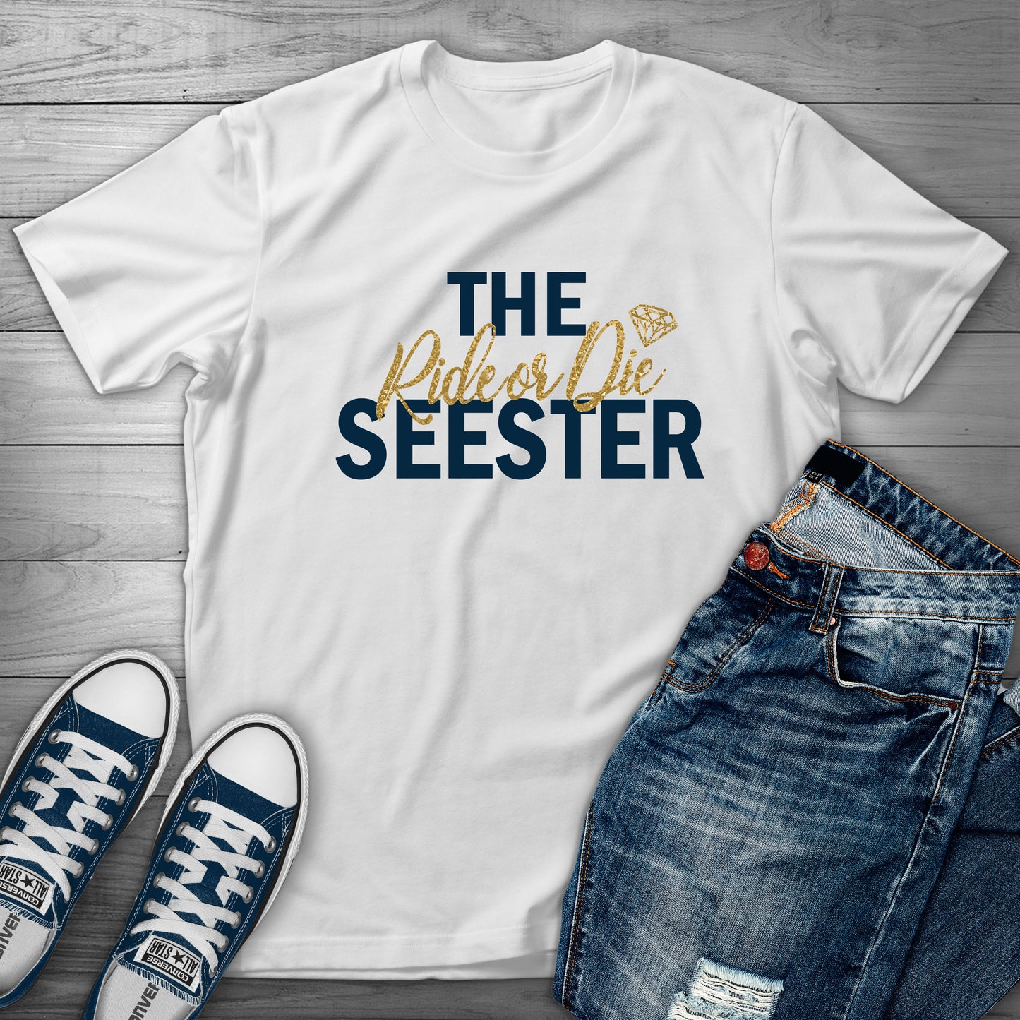Birthday Queen & Seester T-Shirt Design
