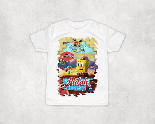 Sponge Bob Birthday T-shirt Design